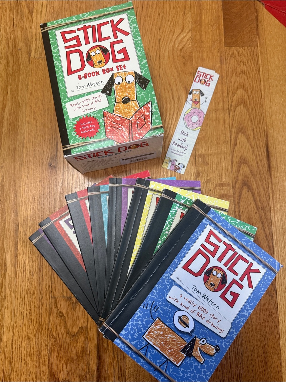 Stick Dog by Tom Watson 8 Book Box Set Harper Softcover 1 - 8